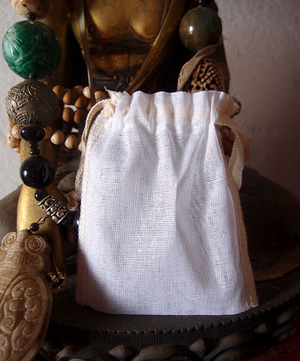 Cheesecloth Bags with Ivory Edge (12 pack) - 3" x 4"