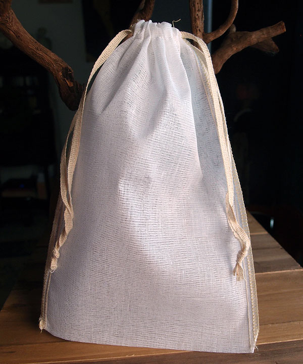 Cheesecloth Bags with Ivory Edge (12 pack) - 6" x 10"